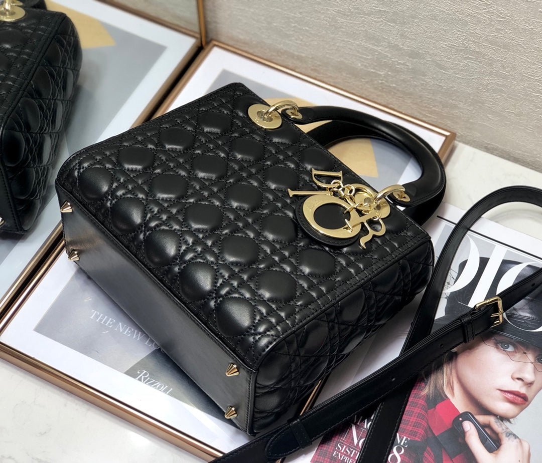 Explosive style 💕Return goods Lady Dior classic 5⃣️ lattice 🍡24cm 6605