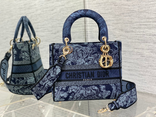 The latest denim blue tiger Princess Diana five grid spot‼