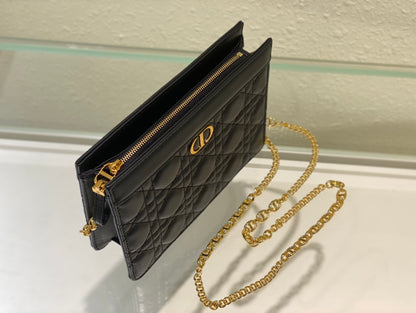 New, slim DⅠOR CARO woc zipper clutch bag