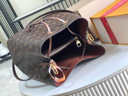 Premium with a full set of packaging [premium all-steel hardware original leather] M44887 presbyopic caramel color