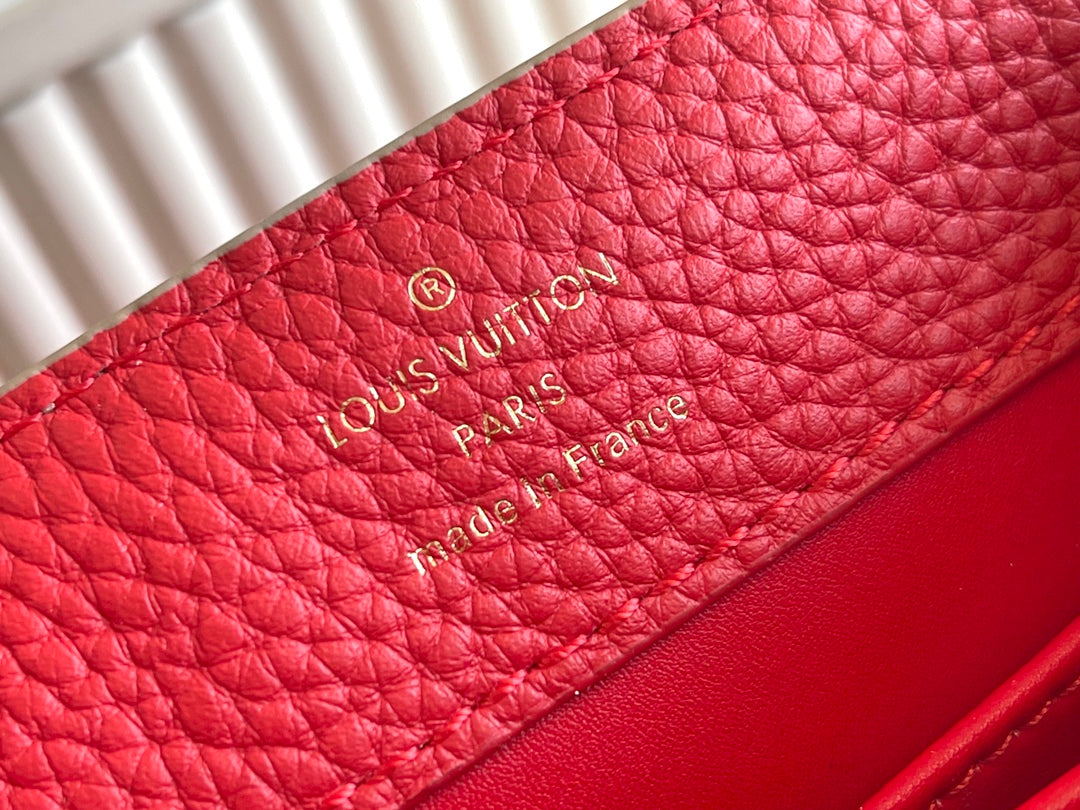 [Premium boutique original leather 💋N80931 elephant gray red inner with light brown python gold buckle]