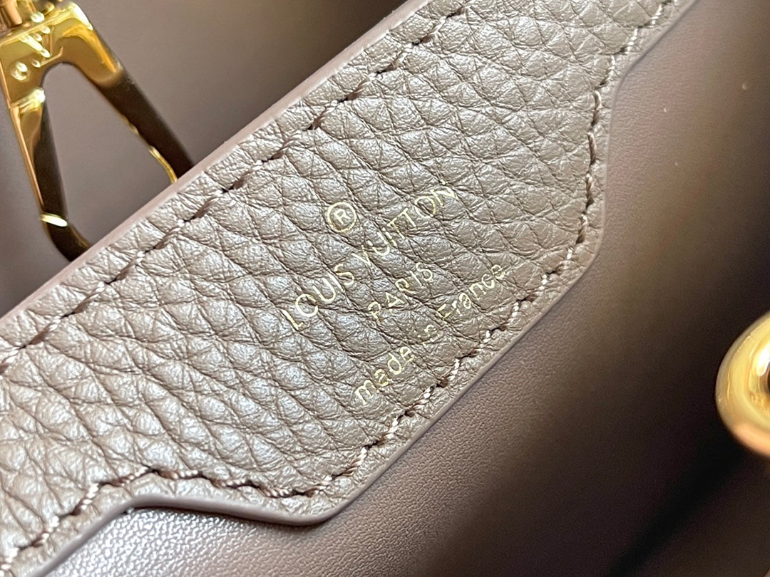 【Premium boutique original leather M21166💋 M21165 elephant gray with exotic sand snake shell buckle】