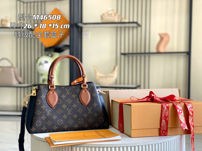 [Superior all-steel hardware original factory leather] M46508 presbyopic black