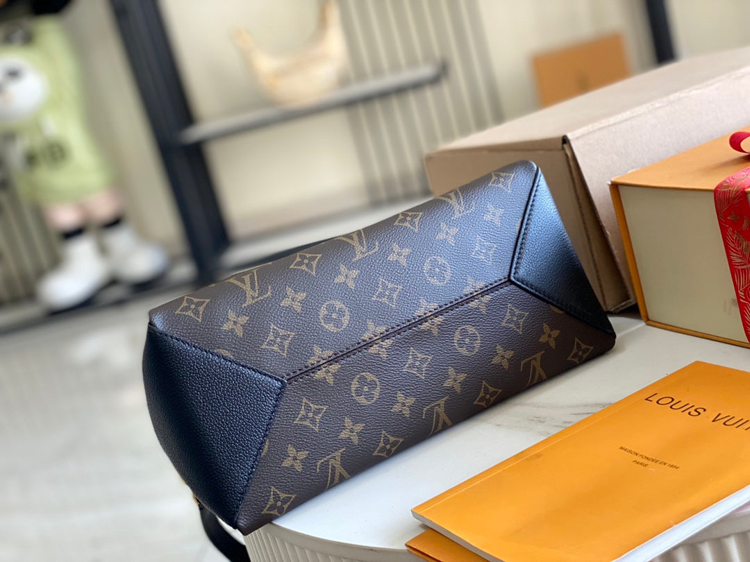 [Superior all-steel hardware original factory leather] M46508 presbyopic black