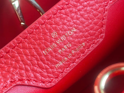 Premium with a full set of packaging 【Premium boutique original leather M80931💋N80741 elephant gray red with light brown python gold buckle inside】