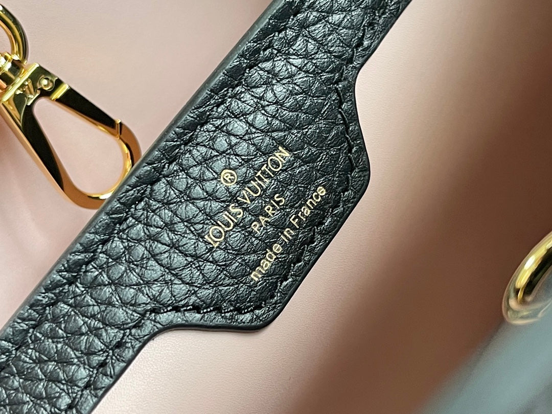 Premium boutique original leather M21641💋M21798 black gold buckle]