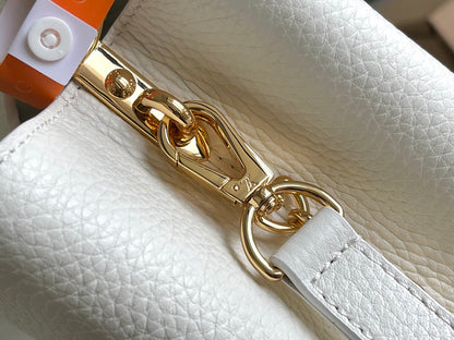 Premium with a full set of packaging [premium boutique original leather M22375💋M20845 white flower triple combination]