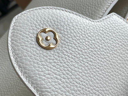Premium with a full set of packaging [premium boutique original leather M22375💋M20845 white flower triple combination]