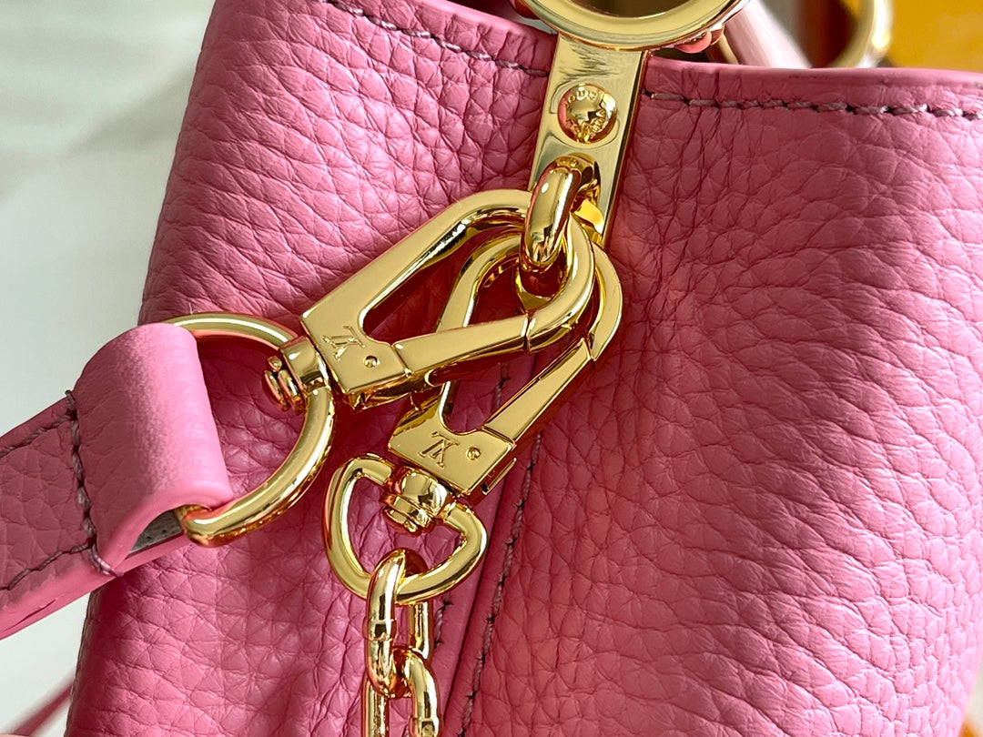 [Premium boutique original leather 💋M20845 light pink flower trio]
