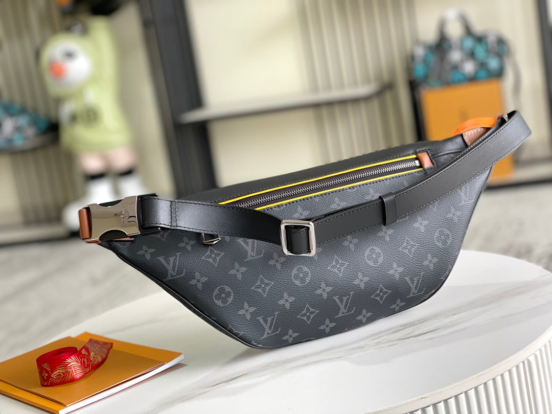 Price adjustment [premium original leather all steel hardware] M45220 black flower