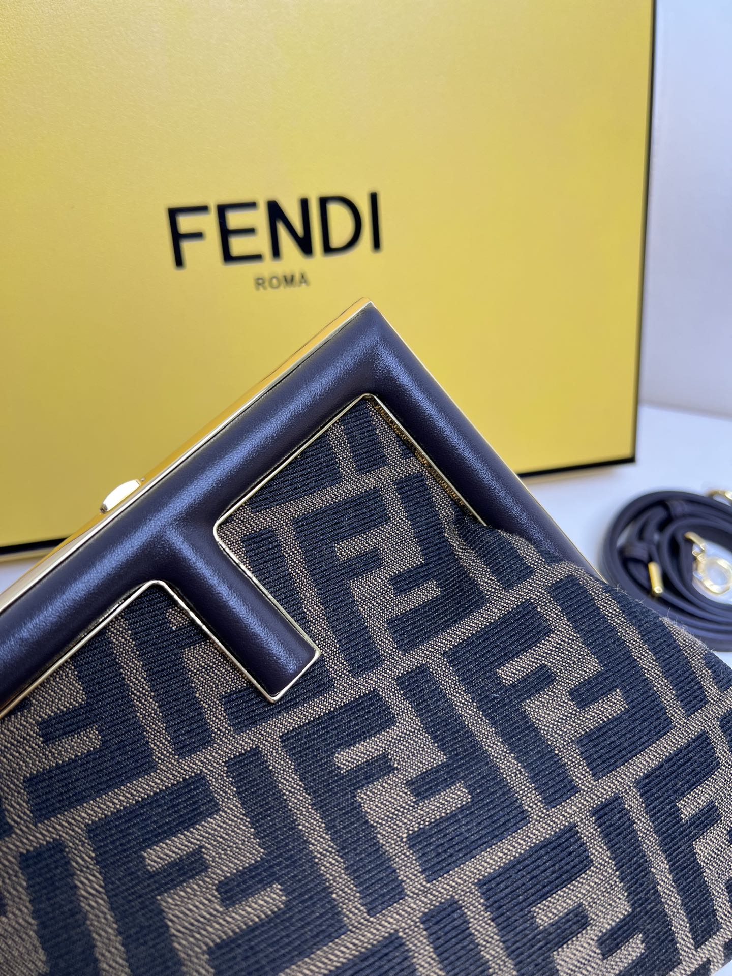 Fendi First Small Bag brown handbag