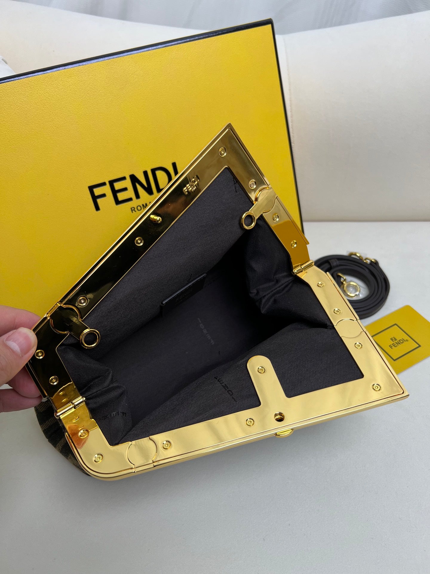 Fendi First Small Bag brown handbag