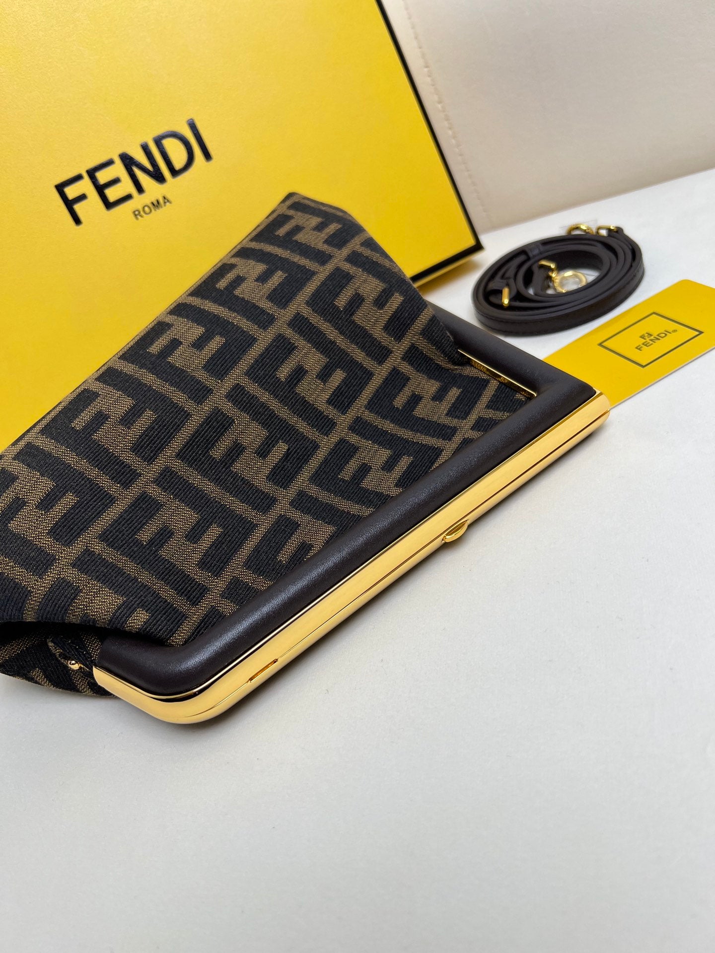 Fendi First Small Bag brown handbag