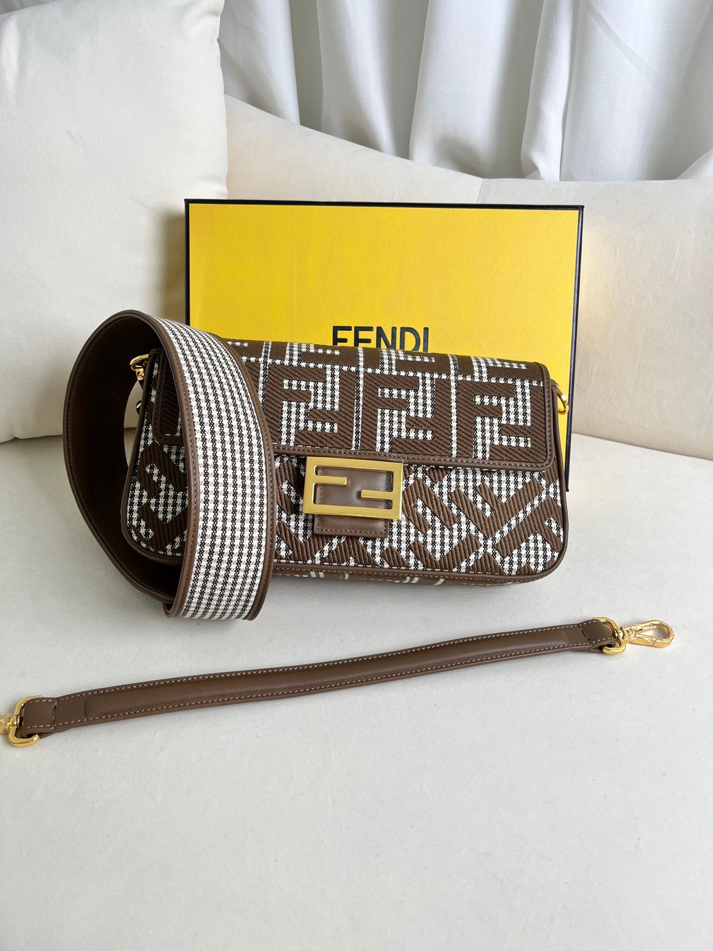 M latest Baguette FF logo Embroidery series #it’s not a bag, it’s Baguette! #