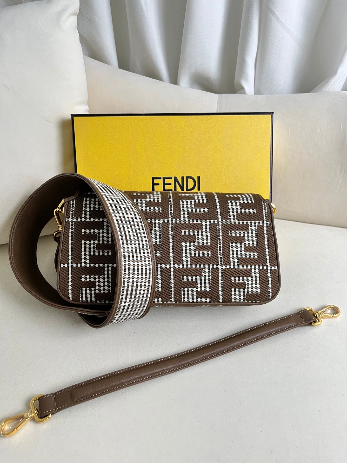 M latest Baguette FF logo Embroidery series #it’s not a bag, it’s Baguette! #