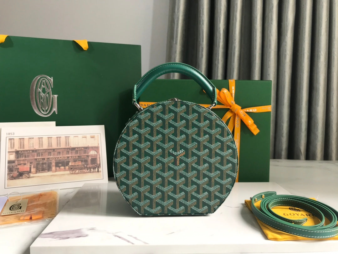118085🆕Goyard Alto round box bag is also a hat box bag🎩