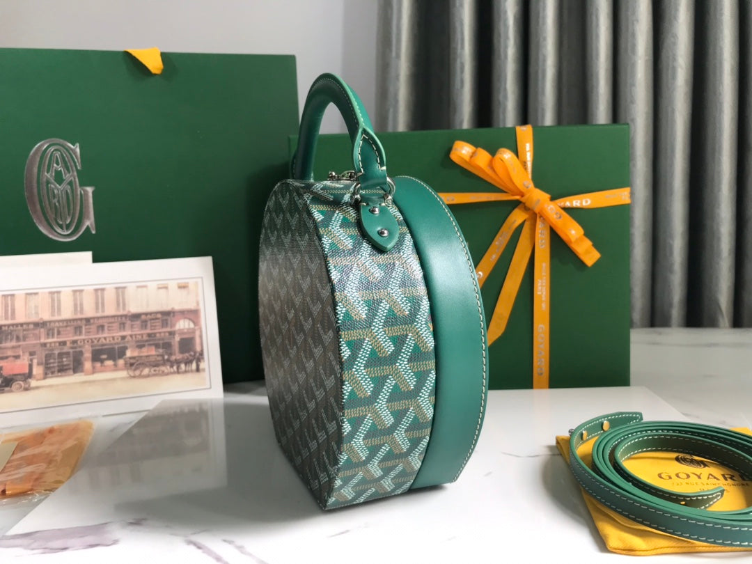 118085🆕Goyard Alto round box bag is also a hat box bag🎩