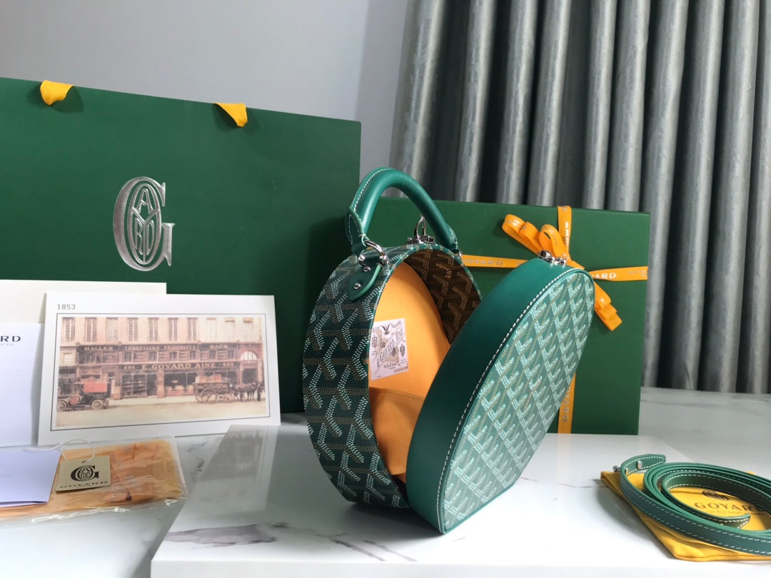 118085🆕Goyard Alto round box bag is also a hat box bag🎩