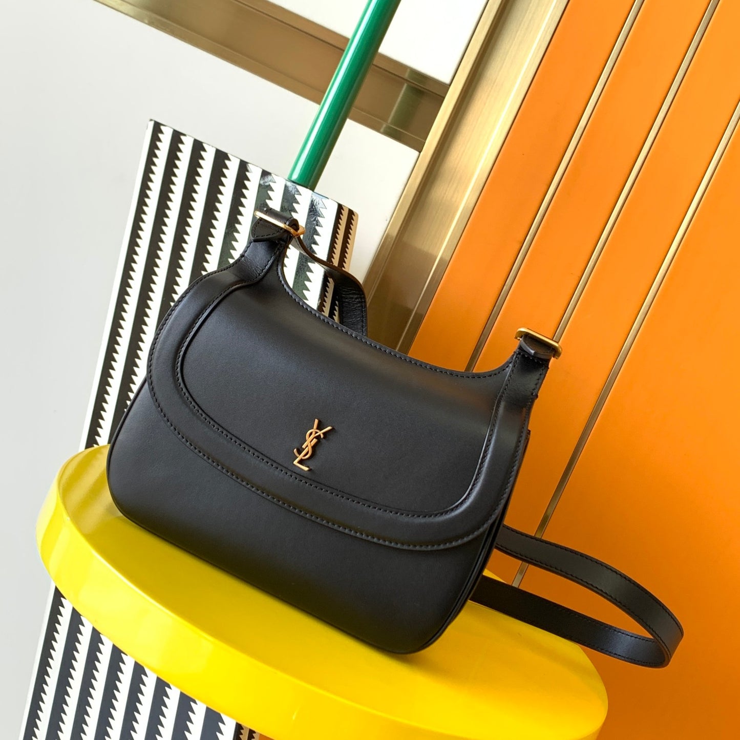 [Original leather] 2023 new saddle bag, Style number: 686742 original leather