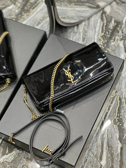NEW】Black gold buckle patent leather_ ◽𝑲𝒂𝒕𝒆 ⁹⁹ ◽ Model: 604276