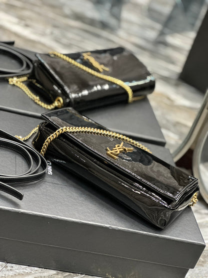 NEW】Black gold buckle patent leather_ ◽𝑲𝒂𝒕𝒆 ⁹⁹ ◽ Model: 604276