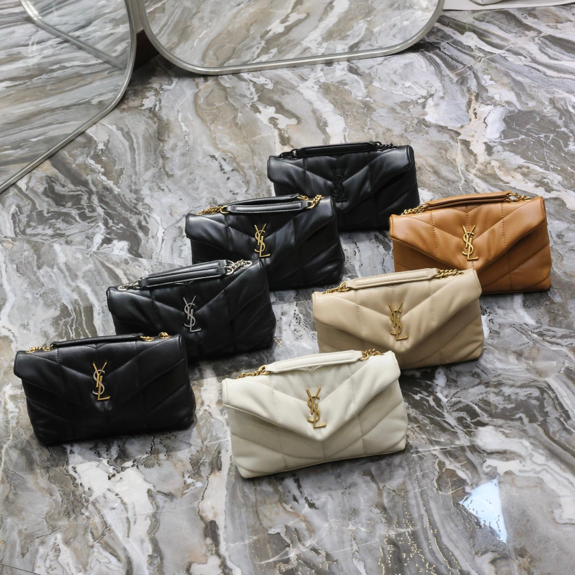 Loulou puffer_mini double chain