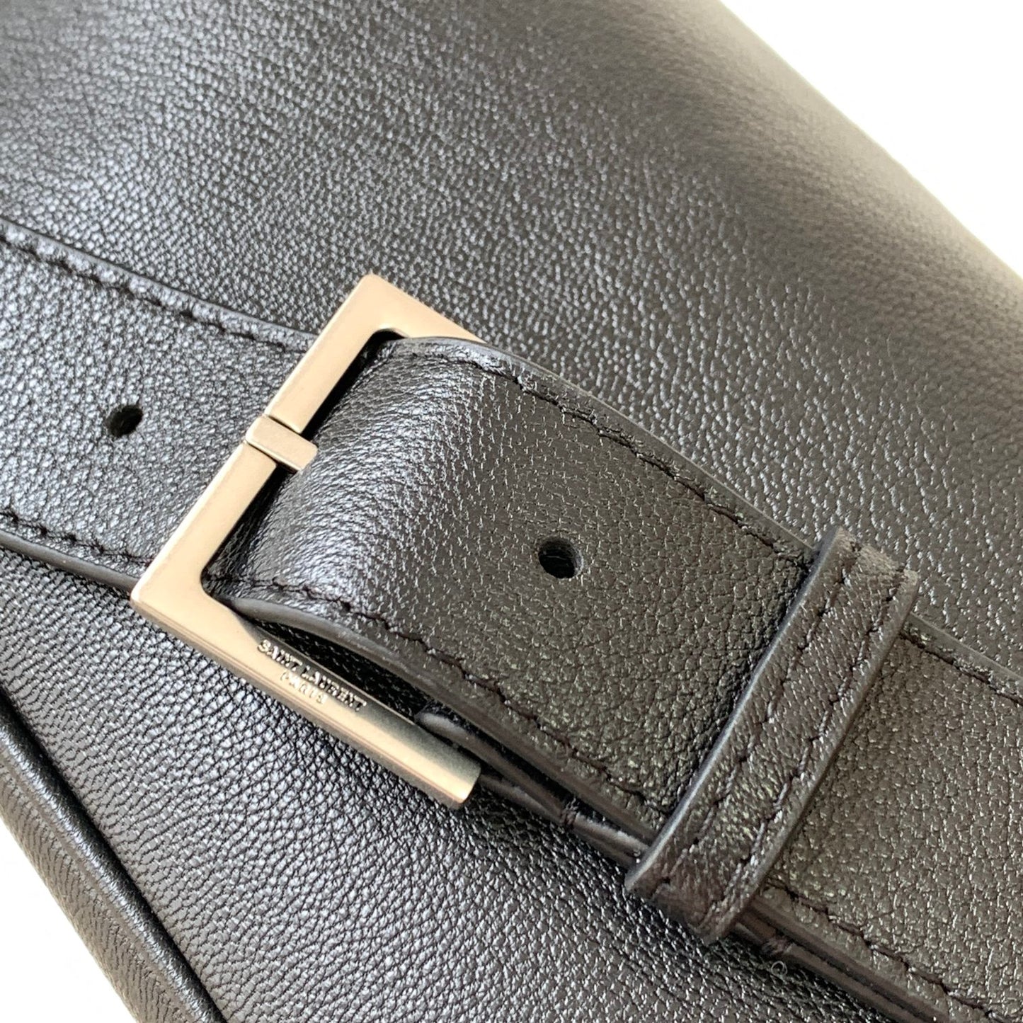 [Original leather] Y's latest big logo pocket bag [gift] made of high-grade original goat leather