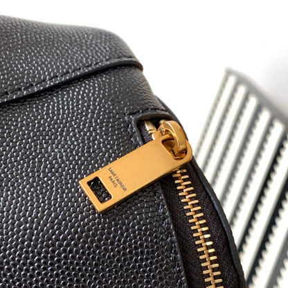 [Original leather] Y's latest big logo pocket bag [gift] adopts high-grade caviar leather pattern Model: 569737