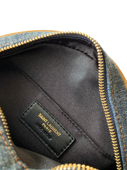 🔥VINYLE cute round bag denim with suede is here! Model Number: 610436 Denim