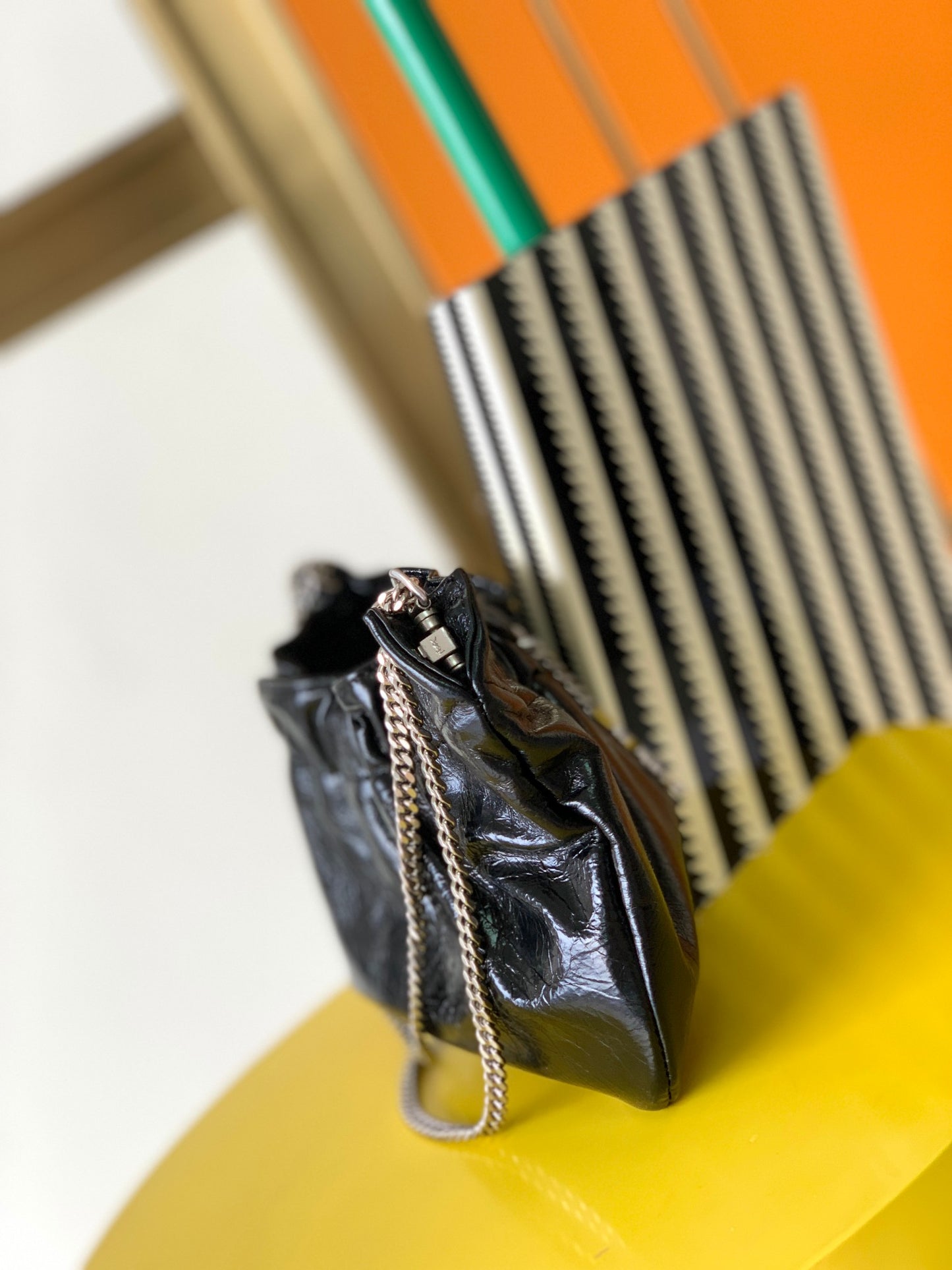 【Original leather】🌈New cloud bag, Mini leather shoulder bag cloud type underarm bag/chain bag, model: 681632