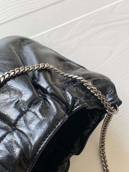 【Original leather】🌈New cloud bag, Mini leather shoulder bag cloud type underarm bag/chain bag, model: 681632