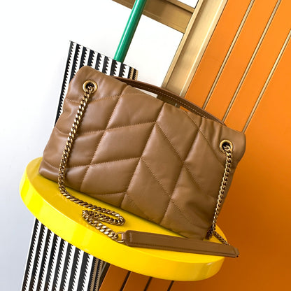 [Original leather] #𝙇𝙤𝙪𝙇𝙤𝙪 𝙥𝙪𝙛𝙛𝙚𝙧# Medium 29CM LOULOU PUFFER quilted lambskin bag