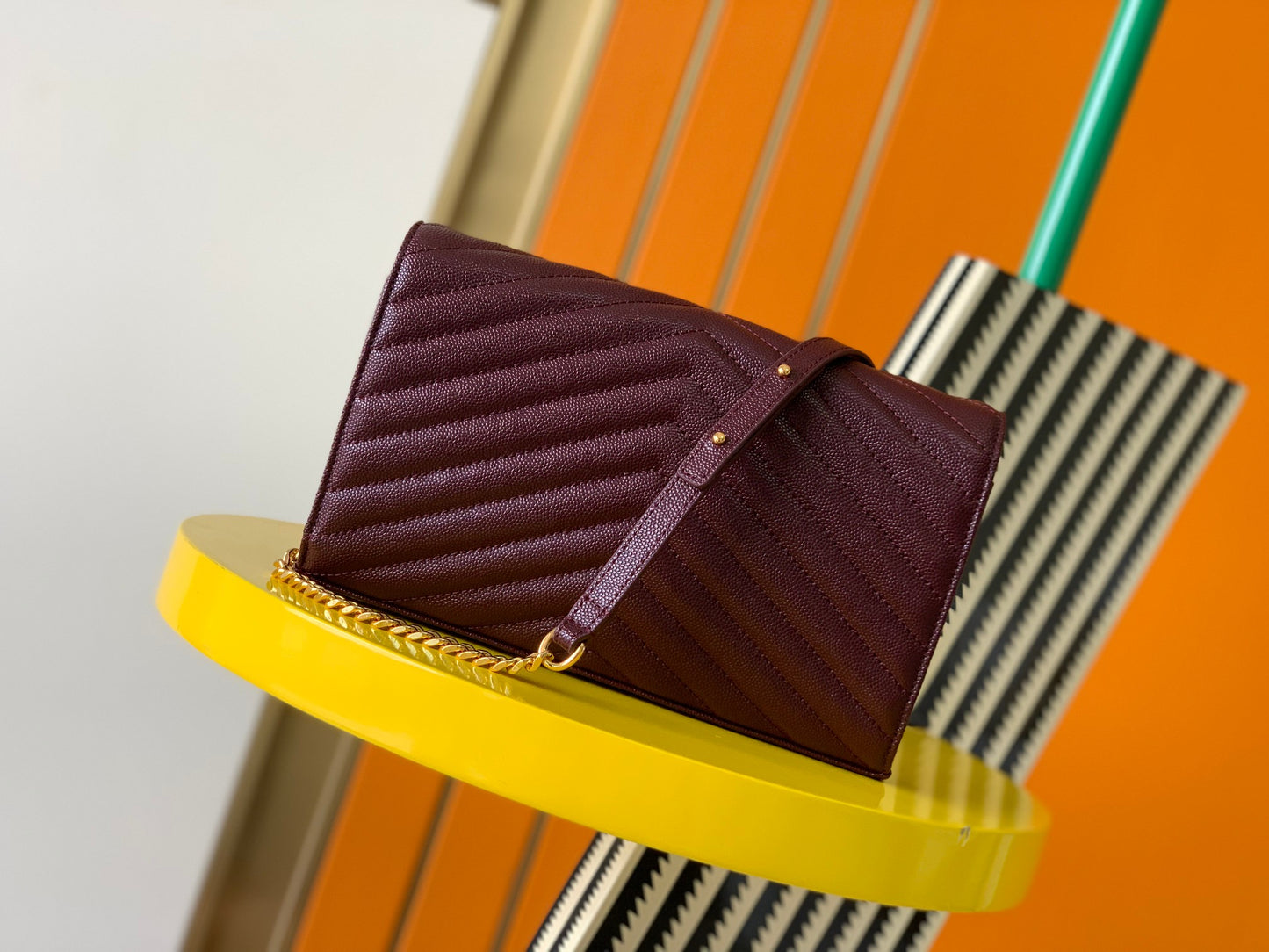 【Original leather】#𝑴𝒐𝒏𝒐𝒈𝒓𝒂𝒎 𝑾𝒐𝒄# MONOGRAM Caviar Texture Original Leather Version Envelope Bag.360452 /377828