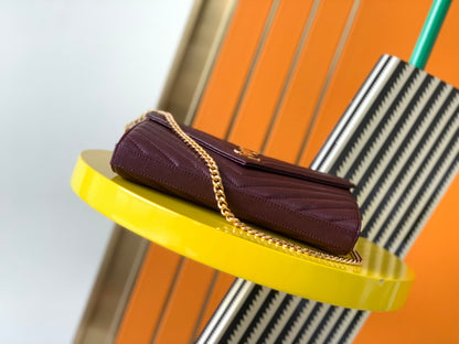 【Original leather】#𝑴𝒐𝒏𝒐𝒈𝒓𝒂𝒎 𝑾𝒐𝒄# MONOGRAM Caviar Texture Original Leather Version Envelope Bag.360452 /377828