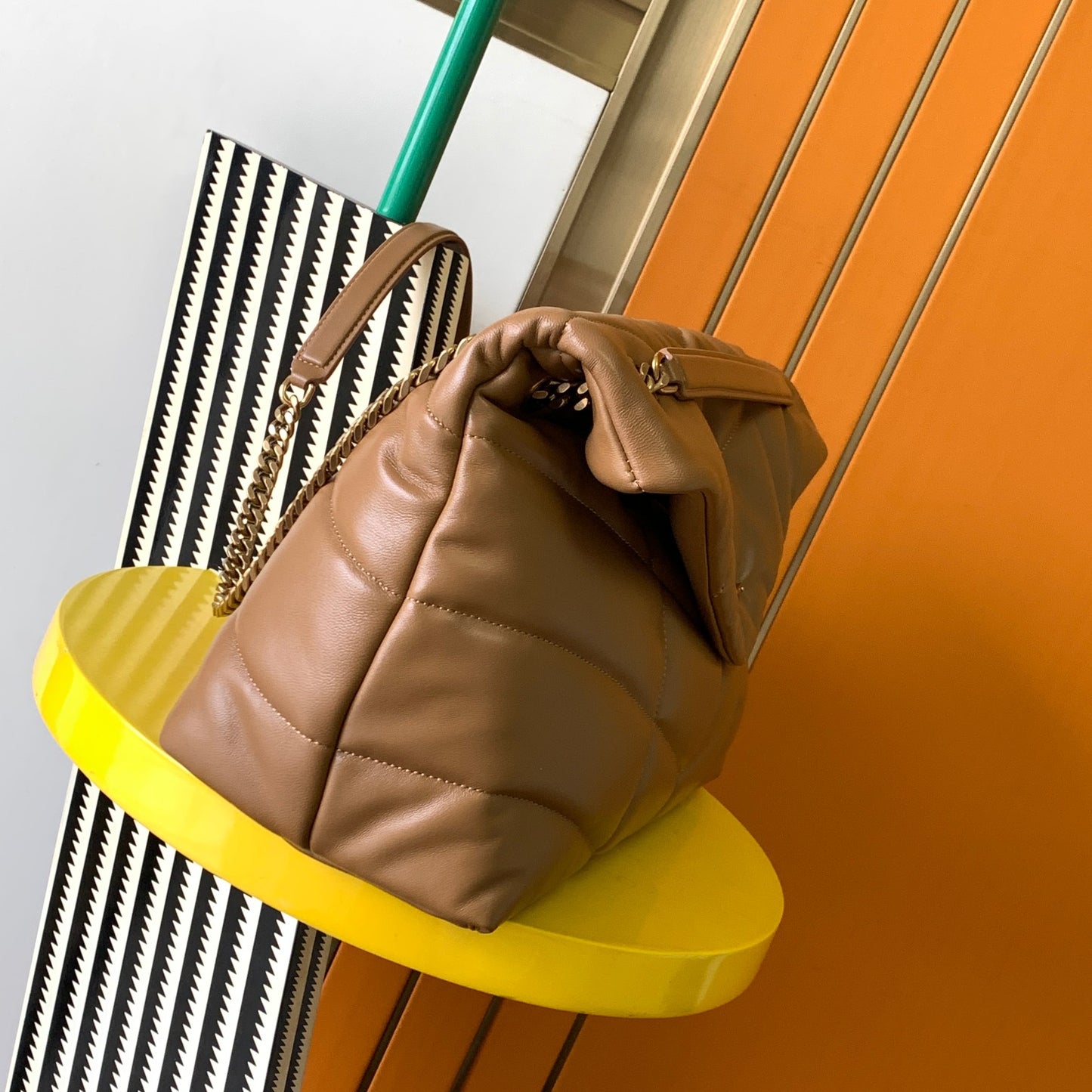 LOULOU PUFFER quilted lambskin bag 29CM~35CM new color caramel arrival! ! !
