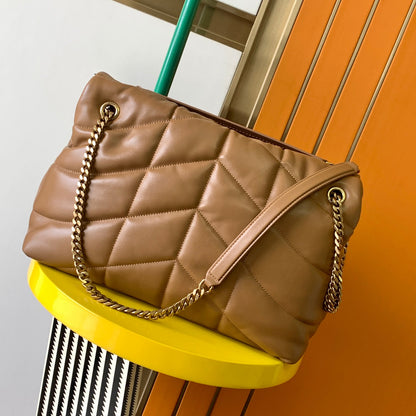 LOULOU PUFFER quilted lambskin bag 29CM~35CM new color caramel arrival! ! !