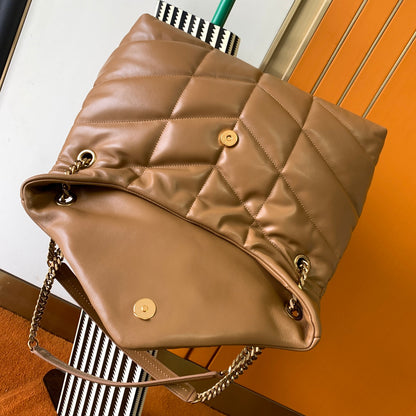 LOULOU PUFFER quilted lambskin bag 29CM~35CM new color caramel arrival! ! !