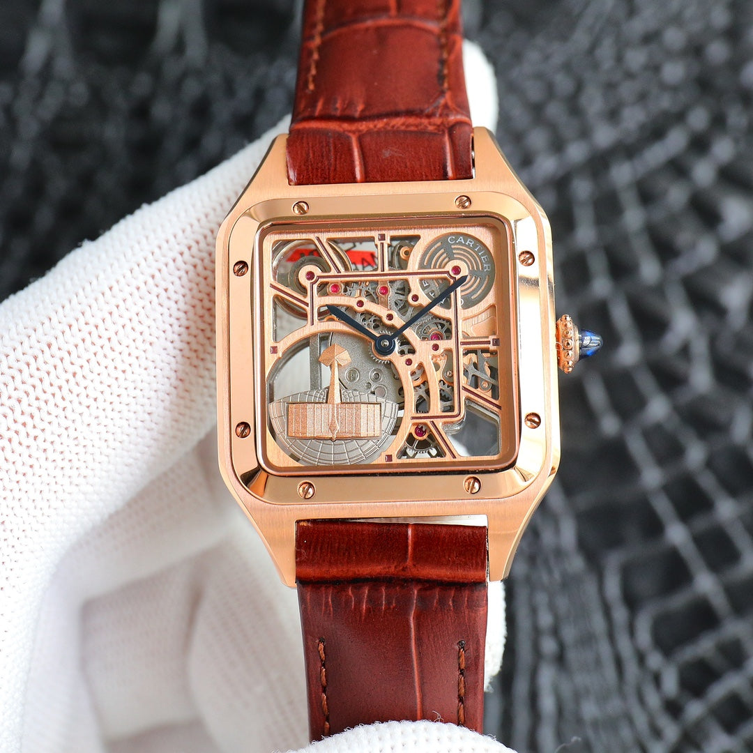 Cartier Santos hollow series Cartier's supernatural work, counter designer teamed up