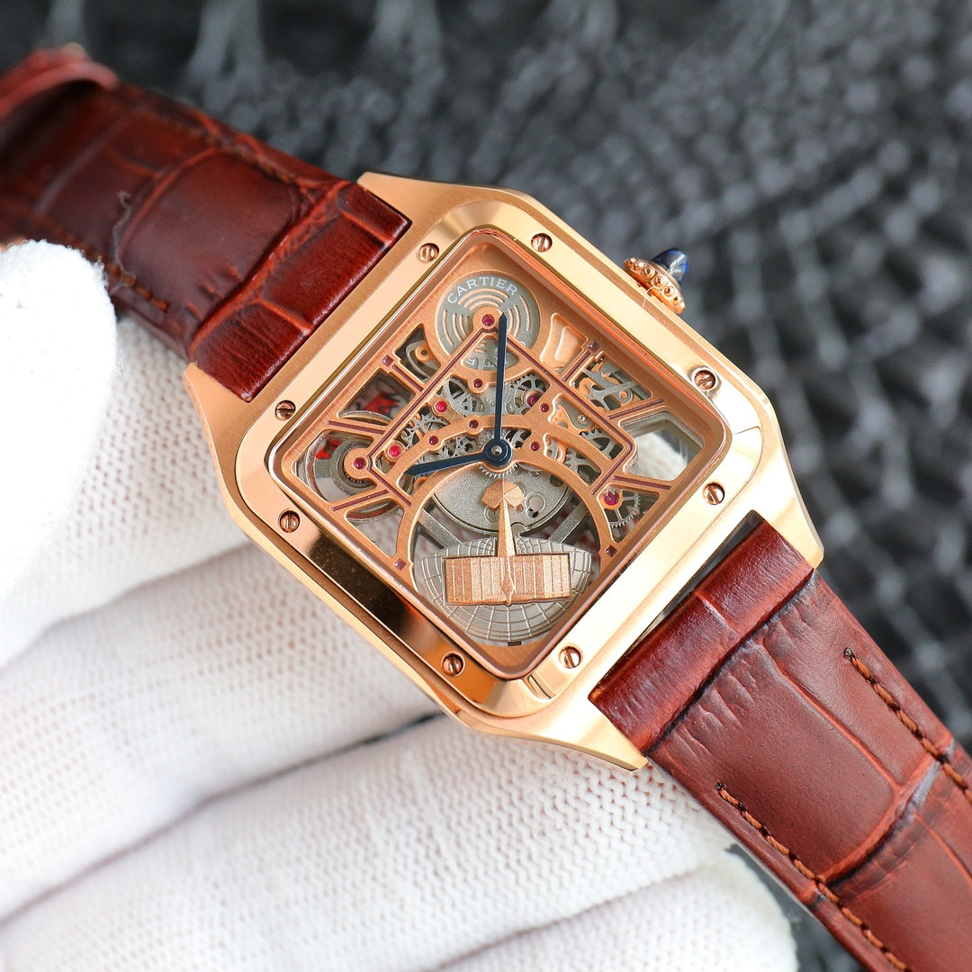 Cartier Santos hollow series Cartier's supernatural work, counter designer teamed up