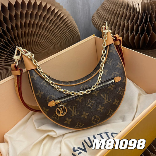 M81098 Moon Bag🌙Odeo small handbag, using Monogram canvas and reinforced leather corners to convey a retro feel