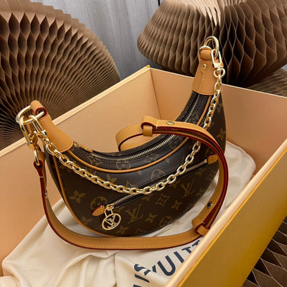 M81098 Moon Bag🌙Odeo small handbag, using Monogram canvas and reinforced leather corners to convey a retro feel