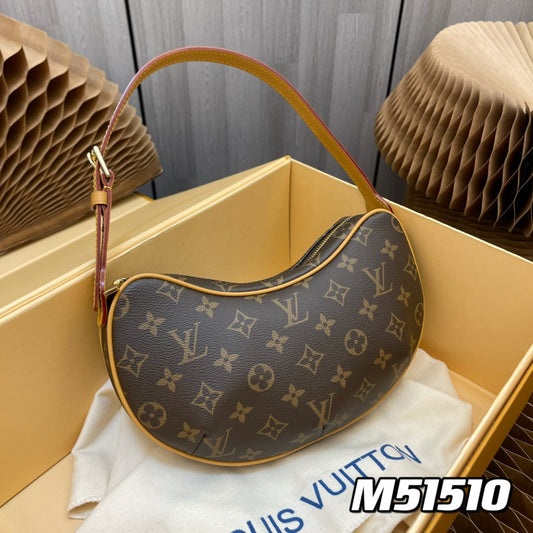 M51510 [medium-old floral style] pea bag🔥single strap to carry under the armpit, not too big or too small