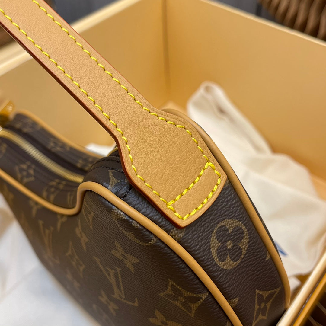 M51510 [medium-old floral style] pea bag🔥single strap to carry under the armpit, not too big or too small