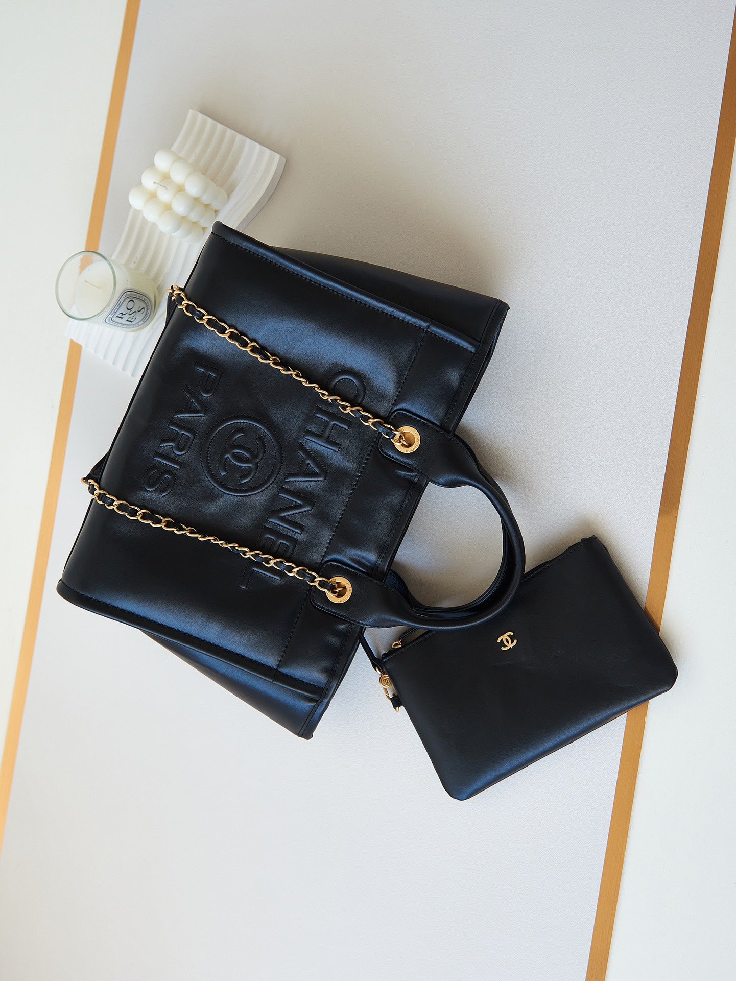 23B latest beach bag, whole sheep goat leather, logo beach bag