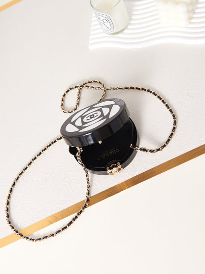 𝐂𝐡𝐚𝐧𝐞𝐥 𝐒𝐒2023 Spring and Summer Heavy Industry Dinner Bag Series Camellia full package Style number AS3548
