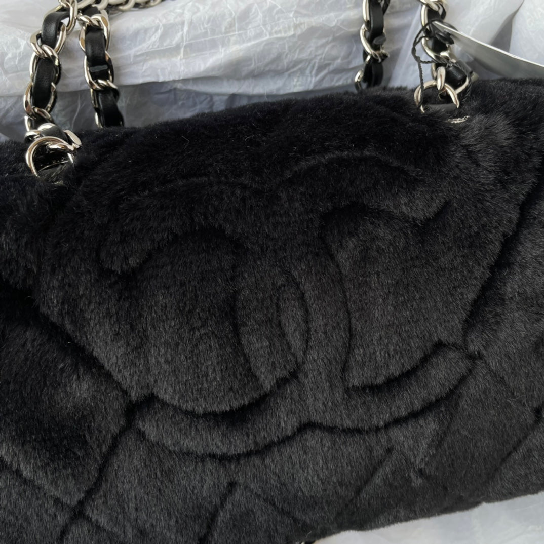 Chanel23C new autumn and winter wool bowling bag